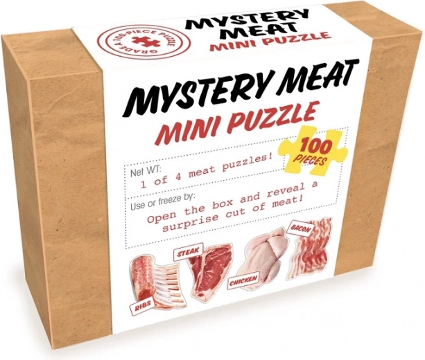 Mini puzzle surpriză Carne 100 de piese