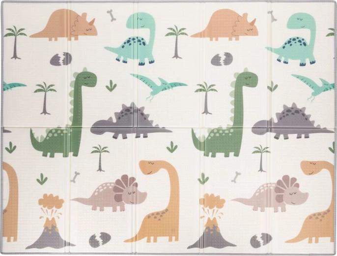 Saltea de joacă pliabilă, reversibilă Freeon Magic Dino