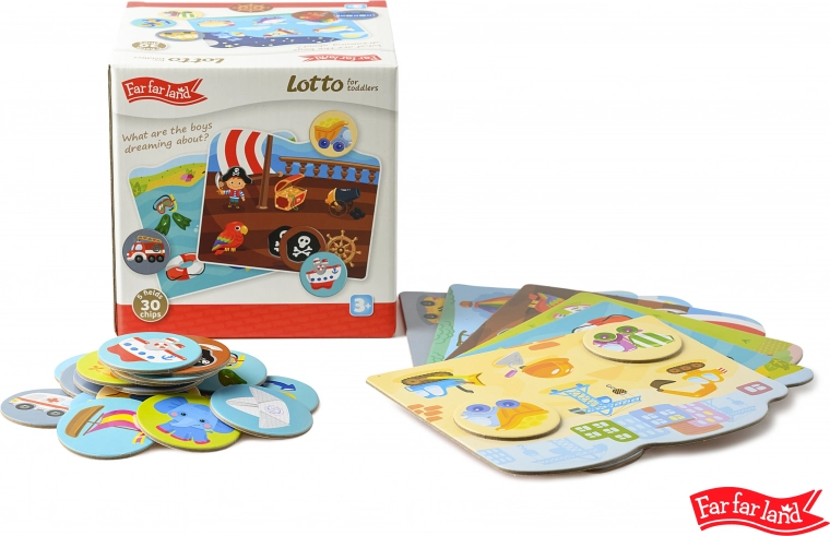Far Far Land Lotto carduri pentru băieți