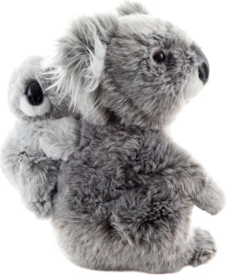 Koala de pluș cu pui, 25 cm
