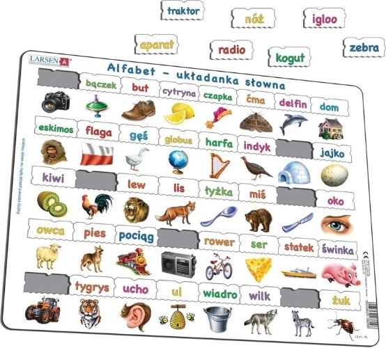 Larsen alfabet – puzzle de cuvinte