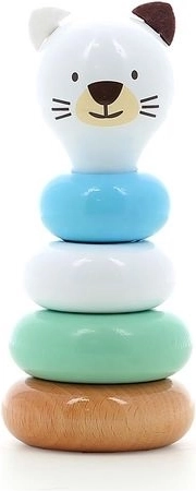 Vilac turn de stivuire din lemn pisica mariette