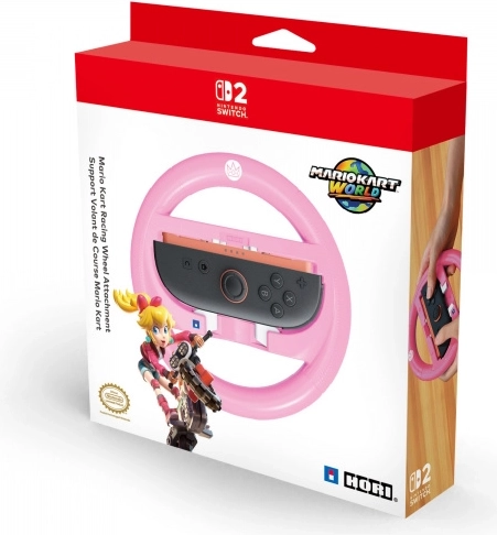 Suport volan HORI pentru Nintendo Switch și Switch 2 Peach