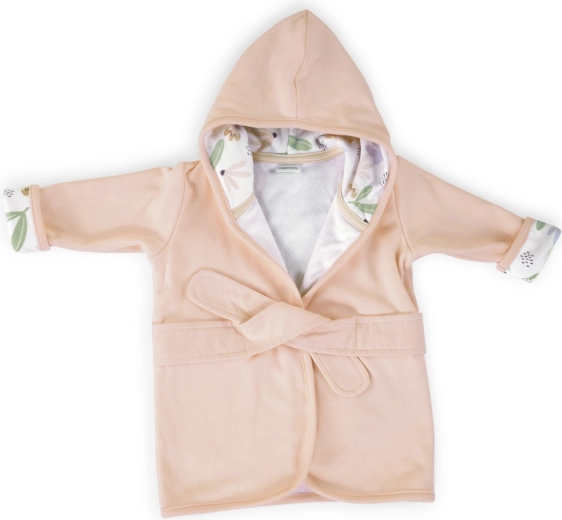 Halat de baie pentru bebeluși Ingenuity cu glugă Clean & Cuddly Posy