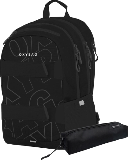 Set pentru studenți OXYBAG OXY Sport – rucsac și penar Font White
