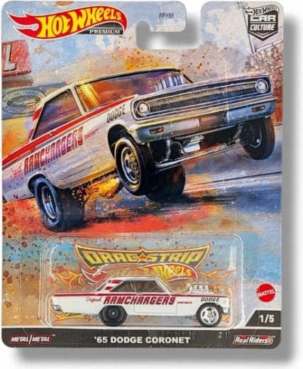 Hot Wheels Premium Dodge Coronet 1965 – model metalic pentru colecționari