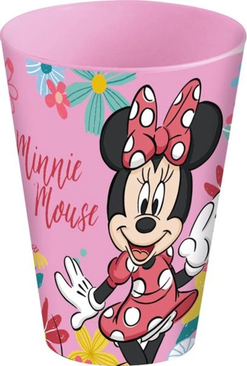Pahar din plastic MINNIE 430 ml