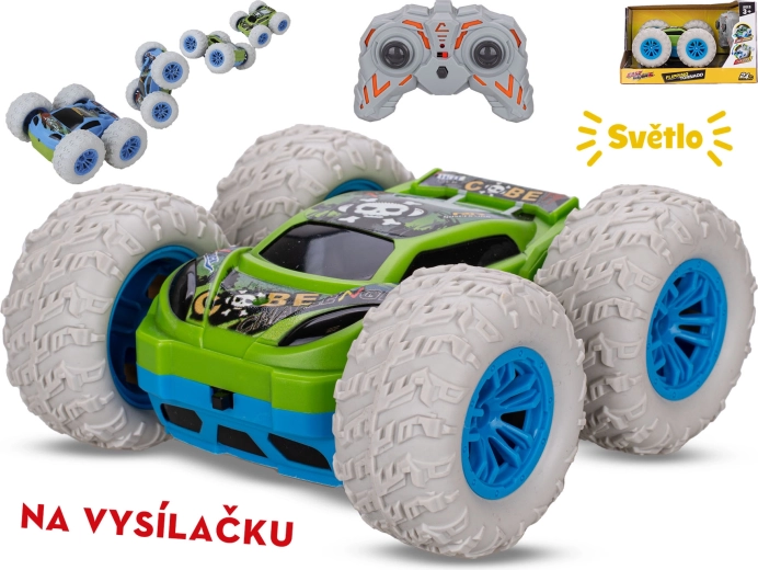 Mașină RC acrobatică 360° cu 2,4 GHz, 15,5 cm