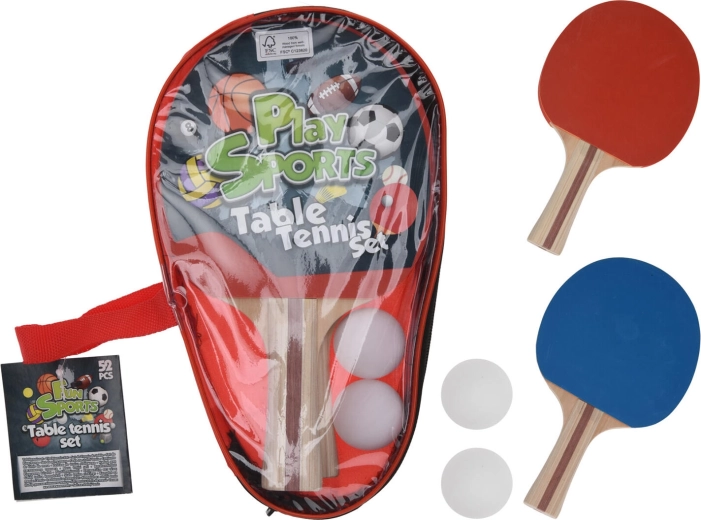 Set de tenis de masă – 2 palete și 2 mingi