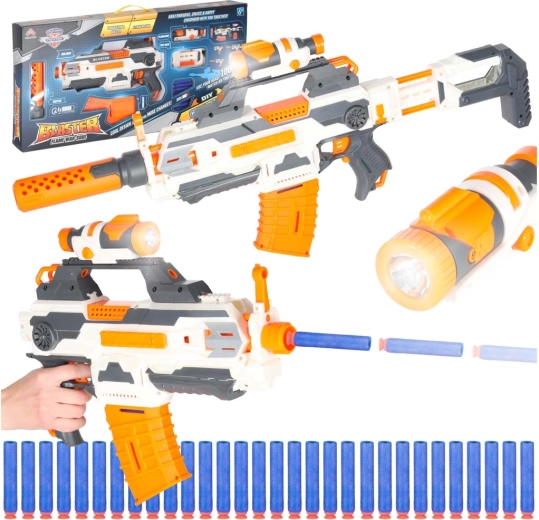 Blaster modular cu spumă 4 în 1 cu 30 de săgeți