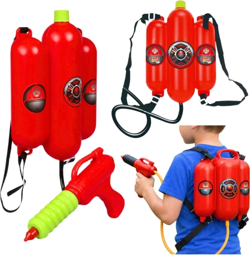 Rucsac pompier cu apă cu pistol pentru copii