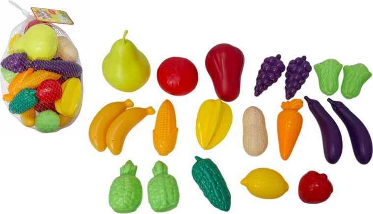 Set de bucătărie cu fructe și legume pentru copii