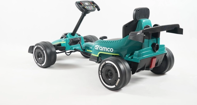 Kart cu pedale ASTON MARTIN verde