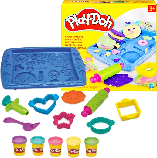 Play-Doh biscuiți dulci – set creativ cu 5 culori și accesorii
