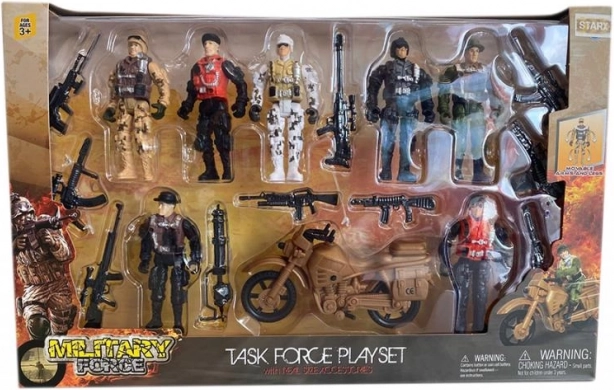 Set mare de soldați cu motocicletă STARX