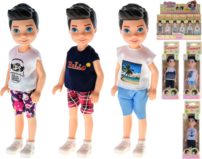 Păpușă modernă 14 cm – figurină din plastic articulată pentru joacă creativă