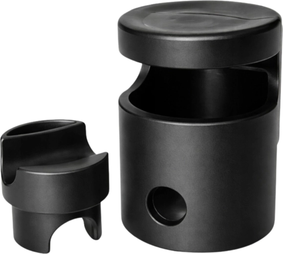 Căpăcel din plastic pentru stâlpul trambulinei (ciupercă) cu inel, negru 25 mm