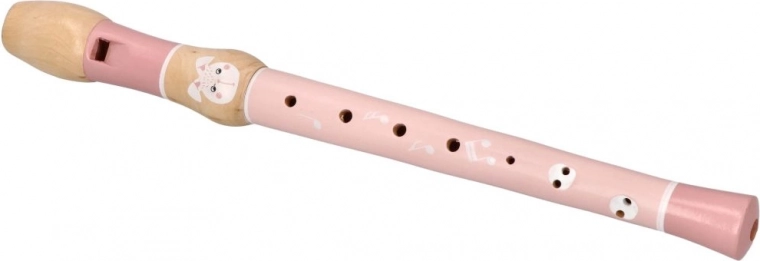 Flaută din lemn cu iepuraș