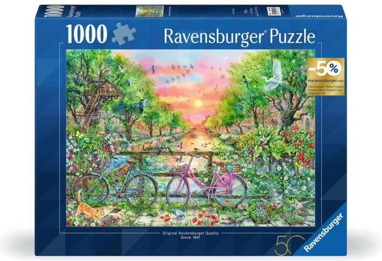 Puzzle 1000 piese – AMSTERDAM de la Ravensburger