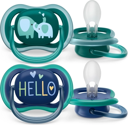 Philips Avent suzetă Ultra Air 18m+ elefant (2 buc)
