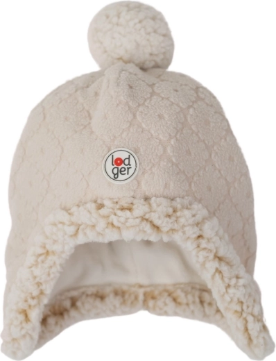 Căciulă din fleece Lodger Hatter Folklore Fleece Birch (3–6 luni) - 1 bucată