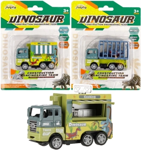 mașinuțe cu transport de dinozaur cu mecanism pull-back