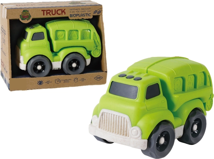 Camion de gunoi din bioplastic 18 cm