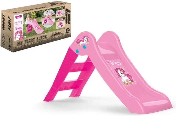 Tobogan roz pentru copii Dolu Unicorn