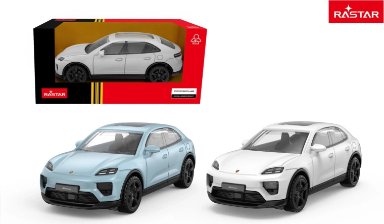 Model auto Porsche Macan Rastar 1:43 alb - 1 bucată
