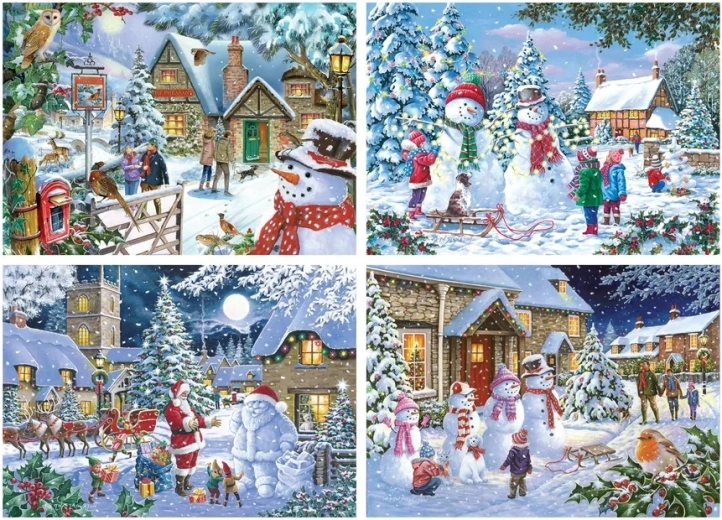 Puzzle Ninge 4 x 500 de piese