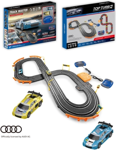 Pistă auto Audi pe baterii 97 × 66 cm