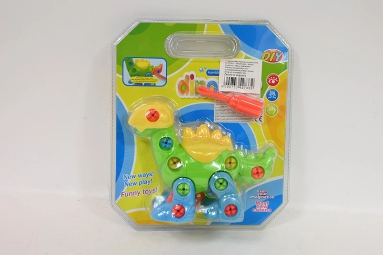 Set de construcție Dino 3D cu șuruburi