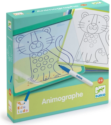 Set grafomotor Djeco Contururi de animăluțe