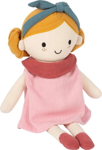 Păpușă din pânză Lina – prietenă moale din pluș pentru copii încă de la naștere