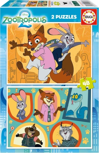 Educa puzzle Zootropolis, 2×48 piese