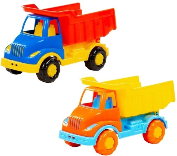 Camion basculant din plastic Leon pentru copii