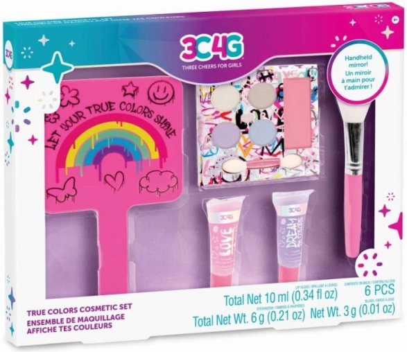 Set cosmetic True Colors cu oglindă de la 3C4G