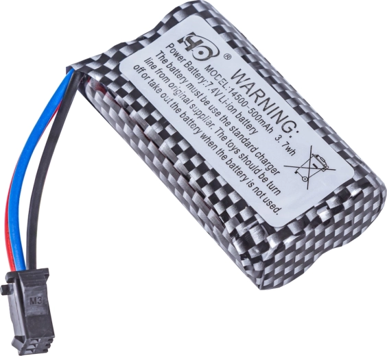 Acumulator Li-ion 7,4 V 500 mAh pentru mașină RC drift SC16A - 1 bucată