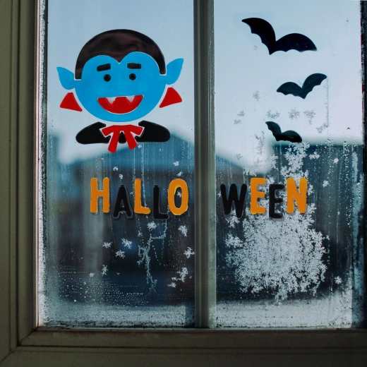 Decorațiune cu gel pentru fereastră, Halloween - 1 bucată