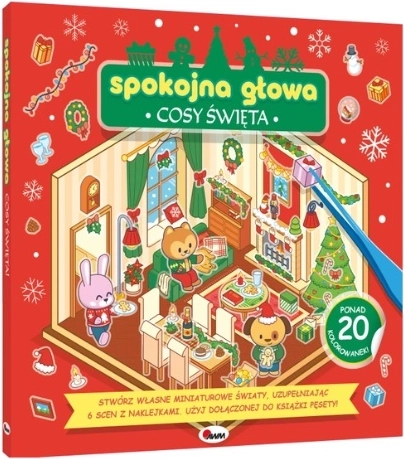 Carte creativă antistres Spokojna głowa Cosy święta