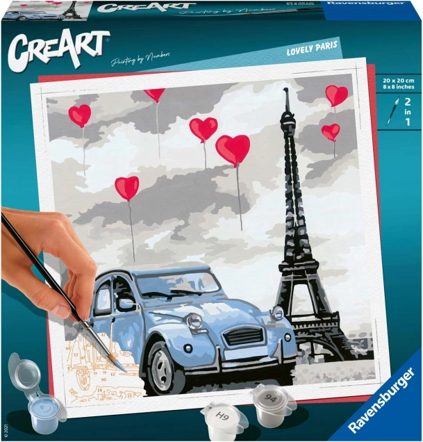 CreArt lovely Paris – set de pictură pentru copii de la 12 ani