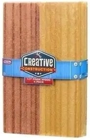 Little Tikes Creative Construction blocuri din spumă care imită lemnul, 6 buc.