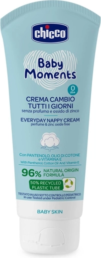 Chicco cremă pentru fundulețul bebelușului Baby Moments 100 ml