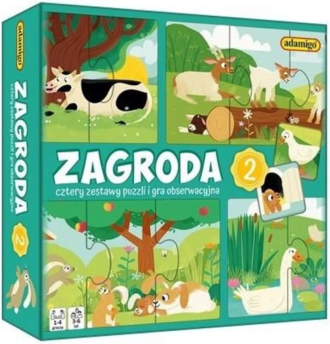 Puzzle de observație Ferma 2 – joc educativ pentru cei mici