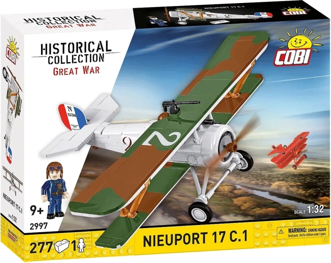 Set de construcție avion Nieuport 17 C.1 – biplan istoric 1:32 (277 piese)