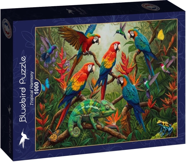 Puzzle Bluebird Armonie tropicală 1000 de piese