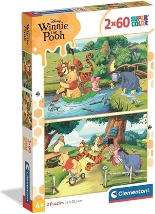 Puzzle Clementoni 2×60 de piese Winnie the Pooh