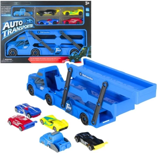Autotransportor cu mașinuțe, set 6 buc.
