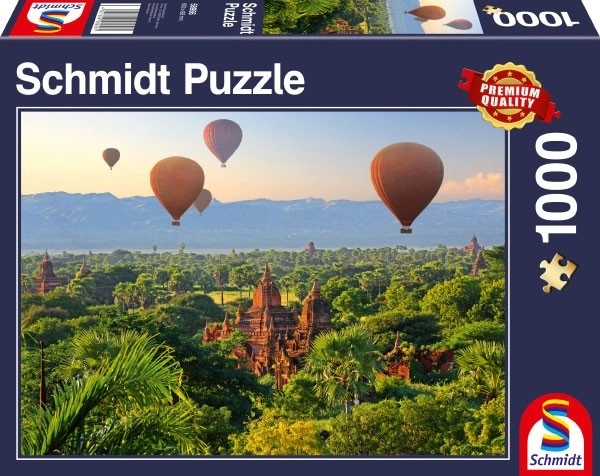 Puzzle baloane cu aer cald deasupra Mandalay 1000 piese