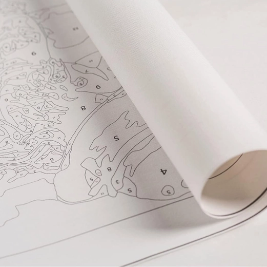 Pictură după numere pentru copii 30 × 30 cm cu pânză întinsă